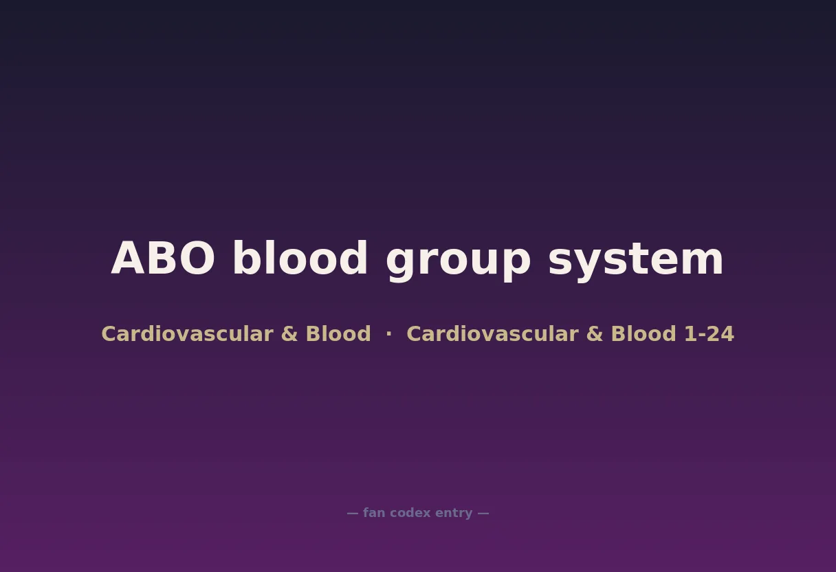 ABO blood group system