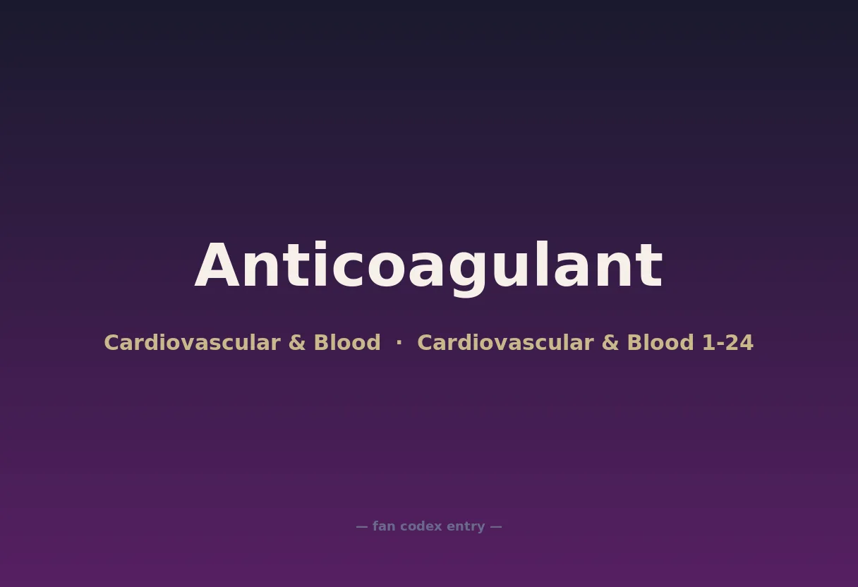 Anticoagulant