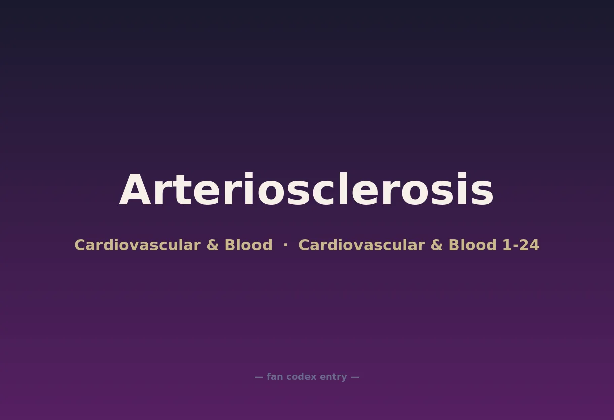 Arteriosclerosis