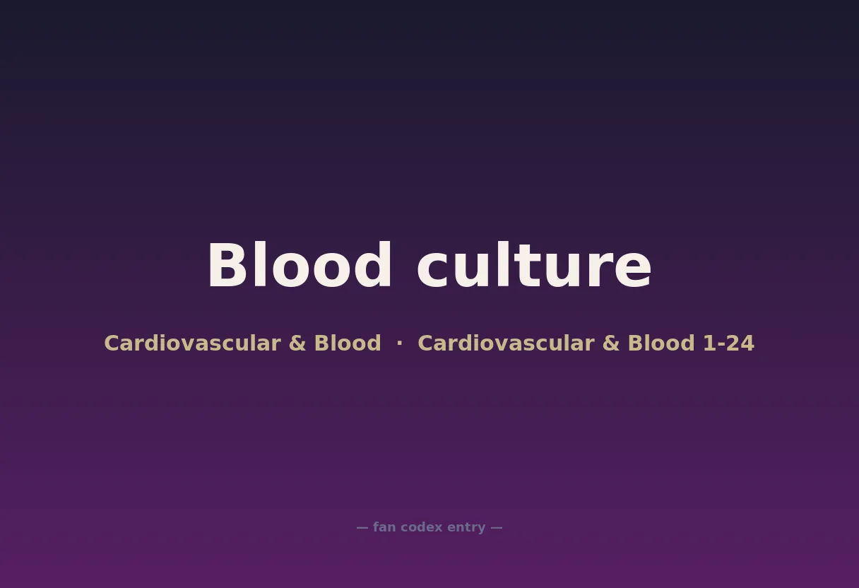 Blood culture